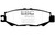 EBC DP21008 Greenstuff 2000 Rear Brake Pads, Lexus LS400 4.0 1993-1994