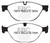 EBC 13+ Jaguar F-Type (Cast Iron Only) 3.0 Supercharged (380) Perf Pkg Redstuff Front Brake Pads