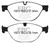 EBC DP42191R Yellowstuff Front Brake Pads, Jaguar F-Type (Cast Iron Only) 3.0 Supercharged (380) Perf Pkg 2013+