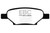 EBC DP41704R Yellowstuff Rear Brake Pads, Chevrolet Cobalt 2.0 Supercharged 2004-2006