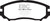 EBC DP31755C Redstuff Ceramic Front Brake Pads, Hyundai Tiburon 2.7 6 speed 2004-2006