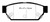 EBC DP4986R Yellowstuff Rear Brake Pads, Eagle Summit 1.5 1993-1996