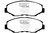 EBC DP21655 Greenstuff 2000 Front Brake Pads, Acura ILX 1.5 Hybrid 2013-2015