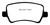 EBC DP41934R Yellowstuff Rear Brake Pads, Land Rover LR2 2.0 Turbo 2013-2015