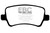 EBC DP41934R Yellowstuff Rear Brake Pads, Land Rover LR2 2.0 Turbo 2013-2015