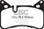 EBC 14 Mercedes-Benz C63 AMG (W204) 6.2 Redstuff Rear Brake Pads