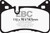 EBC 14 Mercedes-Benz C63 AMG (W204) 6.2 Redstuff Rear Brake Pads