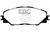 EBC DP41792R Yellowstuff Front Brake Pads, Pontiac Vibe 2.4 2WD 2009-2010
