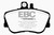EBC 94-95 Mercedes-Benz C220 (W202) 2.2 Redstuff Front Brake Pads