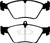 EBC DP2976 Greenstuff 2000 Front Brake Pads, Saab 900 2.0 Turbo 1994-1996