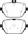 EBC DP42314R Yellowstuff Rear Brake Pads, Mercedes-Benz CLS53 AMG (C257) 3.0L Turbo 2019+