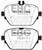 EBC DP42314R Yellowstuff Rear Brake Pads, Mercedes-Benz CLS53 AMG (C257) 3.0L Turbo 2019+