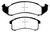 EBC DP41142R Yellowstuff Front Brake Pads, Buick Le Sabre (FWD) 3.8 1994-1999