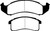 EBC DP41142R Yellowstuff Front Brake Pads, Buick Le Sabre (FWD) 3.8 1994-1999