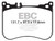 EBC 14+ Mercedes-Benz S550 4.7 Twin Turbo AMG Sport Pkg Yellowstuff Front Brake Pads