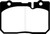 EBC DP31154C Redstuff Ceramic Front Brake Pads, Lexus LS400 4.0 1995-2000