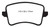 EBC DP31988C Redstuff Ceramic Rear Brake Pads, Audi A4 2.0 Turbo 2009-2011