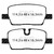 EBC 2020+ Cadillac CT4 Sport 2.0T Redstuff Rear Brake Pads