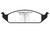 EBC DP21251 Greenstuff 2000 Front Brake Pads, Chrysler Cirrus 2.4 (14in Wheels) 1995-1997