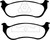 EBC DP21627 Greenstuff 2000 Rear Brake Pads, Ford Crown Victoria 4.6 (ABS) (Steel PisTons) 1995-1997