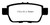 EBC DP21754 Greenstuff 2000 Rear Brake Pads, Acura TL 3.5 2009-2014