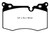 EBC DP21854 Greenstuff 2000 Front Brake Pads, Mini Hardtop 1.6 Turbo J.C Works 2009-2014