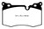 EBC DP41854R Yellowstuff Front Brake Pads, Mini Hardtop 1.6 Turbo J.C Works 2009-2014