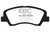 EBC DP31899C Redstuff Ceramic Front Brake Pads, Hyundai Elantra 1.8 2012