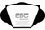 EBC DP2109 Greenstuff 2000 Front Brake Pads, Mg MGA 1.6 1959-1962
