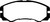 EBC DP6973 Greenstuff 6000 Elite Front Brake Pads, Acura SLX 3.2 1996-1998