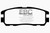 EBC DP4974R Yellowstuff Rear Brake Pads, Acura SLX 3.2 1996-1998