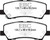 EBC DP43043R Yellowstuff Rear Brake Pads, Ford Mustang 2.3 Turbo Performance Pkg 2015+