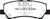EBC DP43041R Yellowstuff Rear Brake Pads, Ford Mustang 2.3 Turbo 2015+
