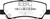 EBC DP43041R Yellowstuff Rear Brake Pads, Ford Mustang 2.3 Turbo 2015+