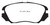 EBC DP32013C Redstuff Ceramic Front Brake Pads, Buick Allure (Canada) 3.0 2010+