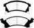 EBC DP21175 Greenstuff 2000 Front Brake Pads, Buick Skylark 2.4 1996-1998