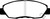 EBC DP3812/2C Redstuff Ceramic Front Brake Pads, Acura CL 2.2 1997