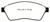EBC DP21859 Greenstuff 2000 Front Brake Pads, Cadillac SRX 2.8 Turbo 2010-2011