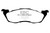 EBC DP41276R Yellowstuff Front Brake Pads, Dodge Dakota 2WD 2.5 1997-1998
