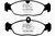 EBC DP41198R Yellowstuff Rear Brake Pads, Aston Martin DB7 3.2 Supercharged 1997-1999