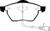 EBC DP2836 Greenstuff 2000 Front Brake Pads, Audi A8 Quattro 4.2 (4 Pad Set) 1997-1999