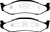 EBC DP61255 Greenstuff 6000 Elite Front Brake Pads, Jeep Cherokee 2.5 82mm High Rotors 1997-1999