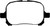 EBC DP41133R Yellowstuff Front Brake Pads, Lexus ES300 3.0 1997-1999