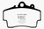 EBC DP41207R Yellowstuff Front Brake Pads, Porsche Boxster (Cast Iron Rotors only) 2.5 1997-1999