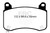 EBC 2020+ Tesla Model Y Electric Performance Bluestuff Front Brake Pads