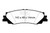 EBC DP62461 Greenstuff 6000 Elite Rear Brake Pads, Lexus LX600 3.5TT 2022+