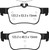 EBC DP63047 Greenstuff 6000 Elite Rear Brake Pads, Ford Bronco Sport 1.5T 2021+