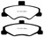 EBC DP31323C Redstuff Ceramic Rear Brake Pads, Chevrolet Camaro (4th Gen) 3.8 1998-2002