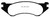 EBC DP41306R Yellowstuff Front Brake Pads, Dodge Ram Van B1500 1998-2002