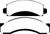 EBC DP61241 Greenstuff 6000 Elite Front Brake Pads, Chevrolet C30 (JB8) 1974-1980